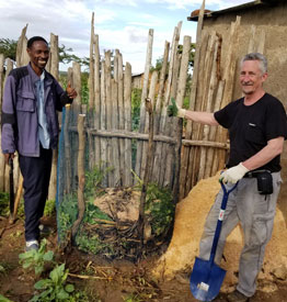 Compost toilet training in Dongobesh, Tanzania, Africa.